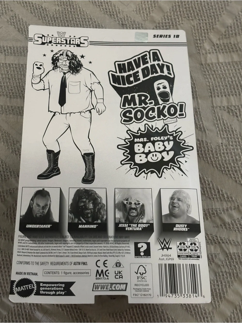 Mankind WWE Superstars Series 18 Action Figure Brand New